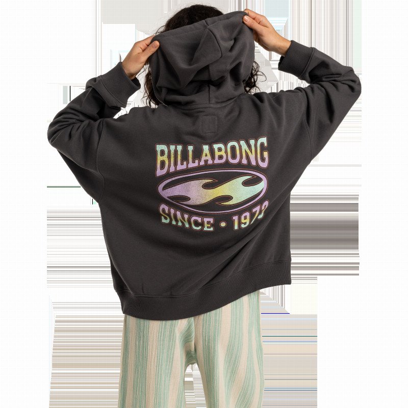 Nice Vibes Hoodie in Off Black