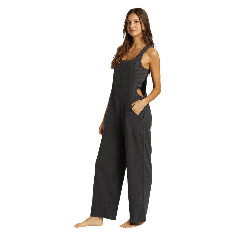 Pacific Time Jumpsuit in Black Sands