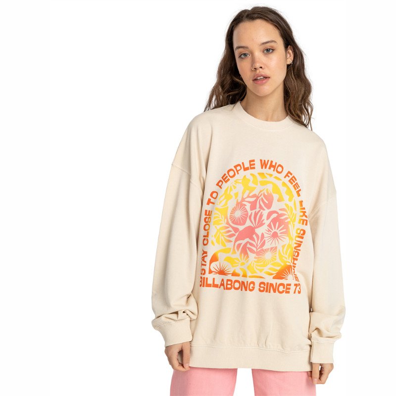 Billabong Ride In Sweatshirt - Whitecap