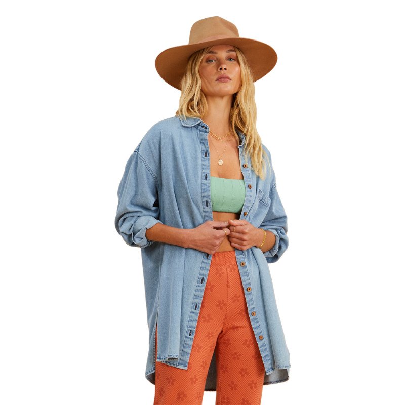 Billabong Salty Blonde In The Tide Shirt - Salty Blue