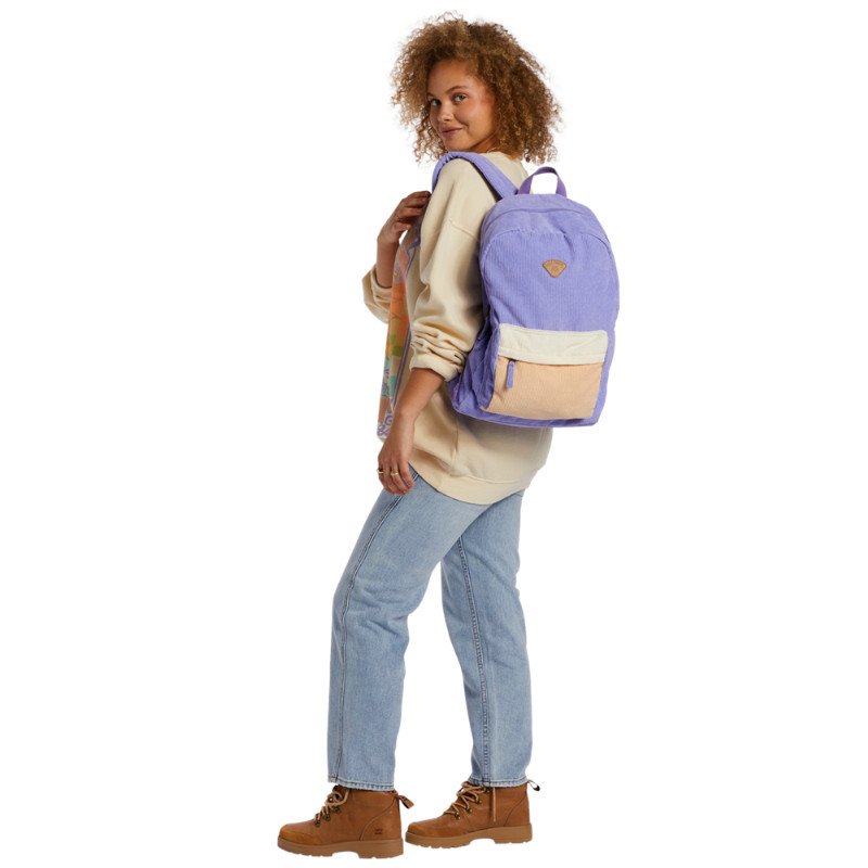 SCHOOLS OUT CORDUROY 20L BACKPACK - OUTTA THE BLUE