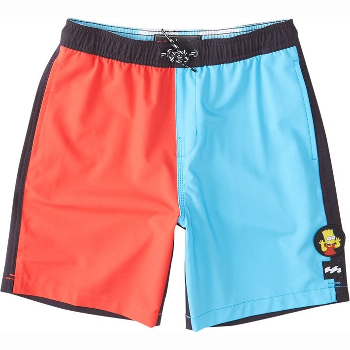 SIMPSONS SLINGSHOT LAYBACK SHORTS - BLACK