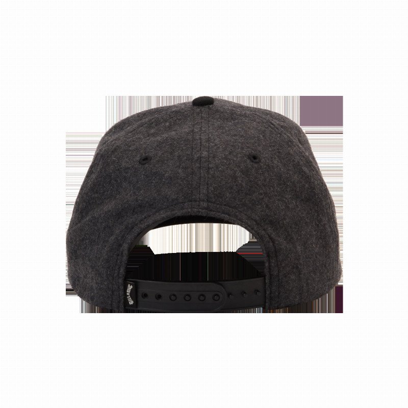 Stacked Snapback Cap in Charcoal