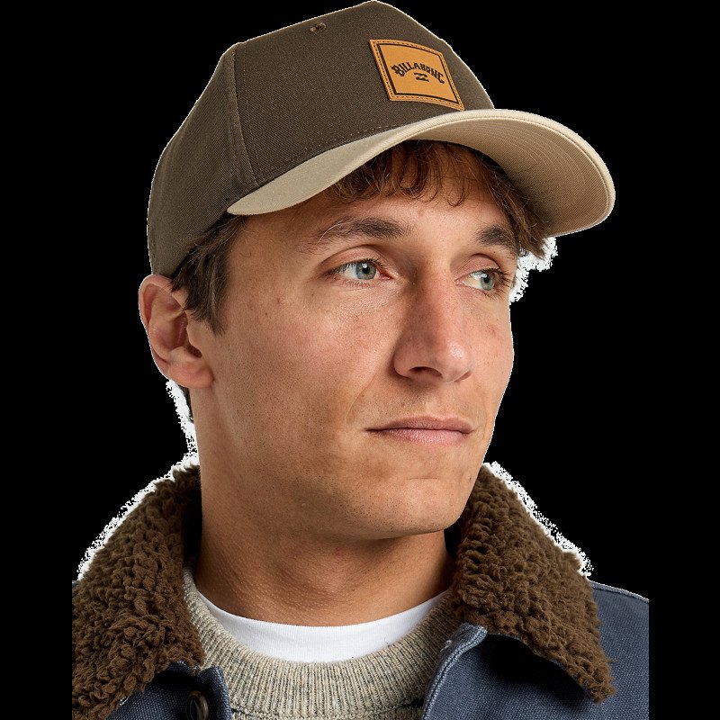 Stacked Snapback Cap in Dark Cedar