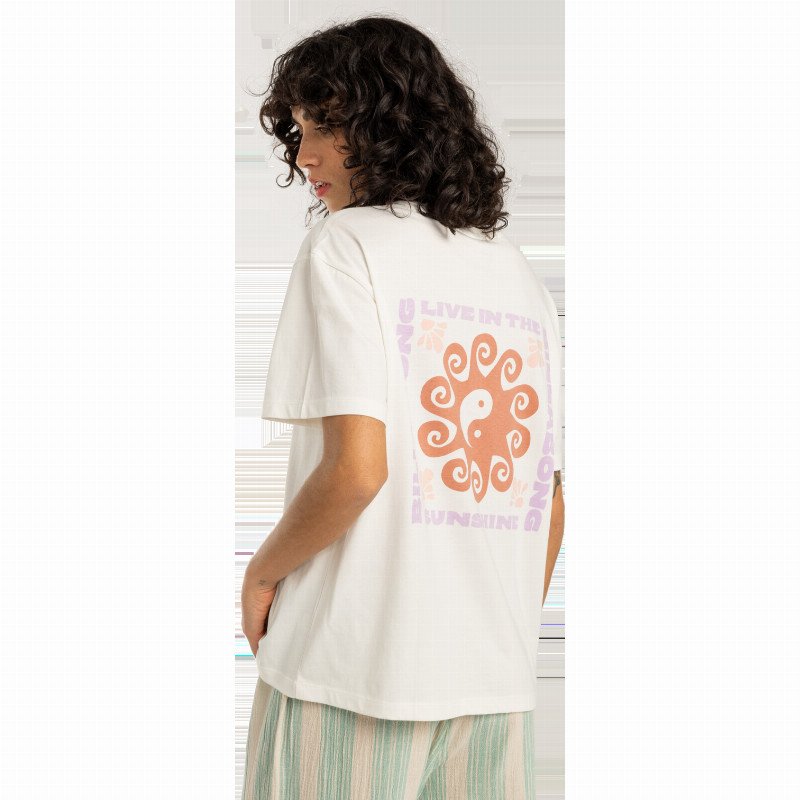 Sunshine Living T-Shirt in Salt Crystal