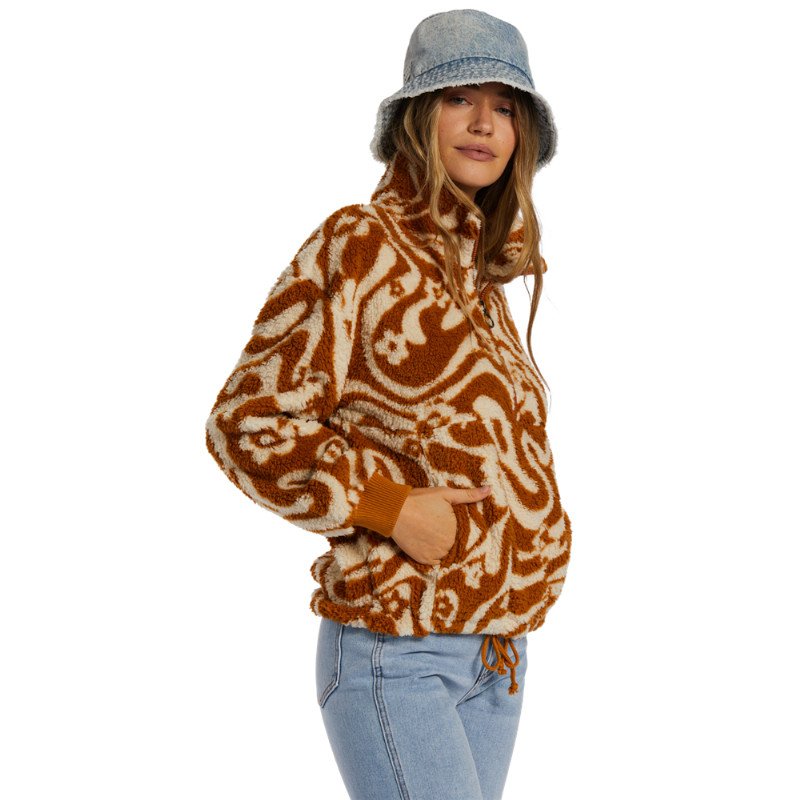 TIME OFF FLEECE JACKET - CIDER