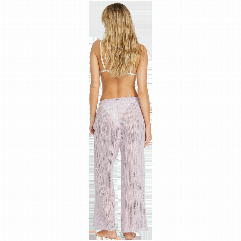 Tropic Beach Cover Up Trousers in Amethyst Smoke