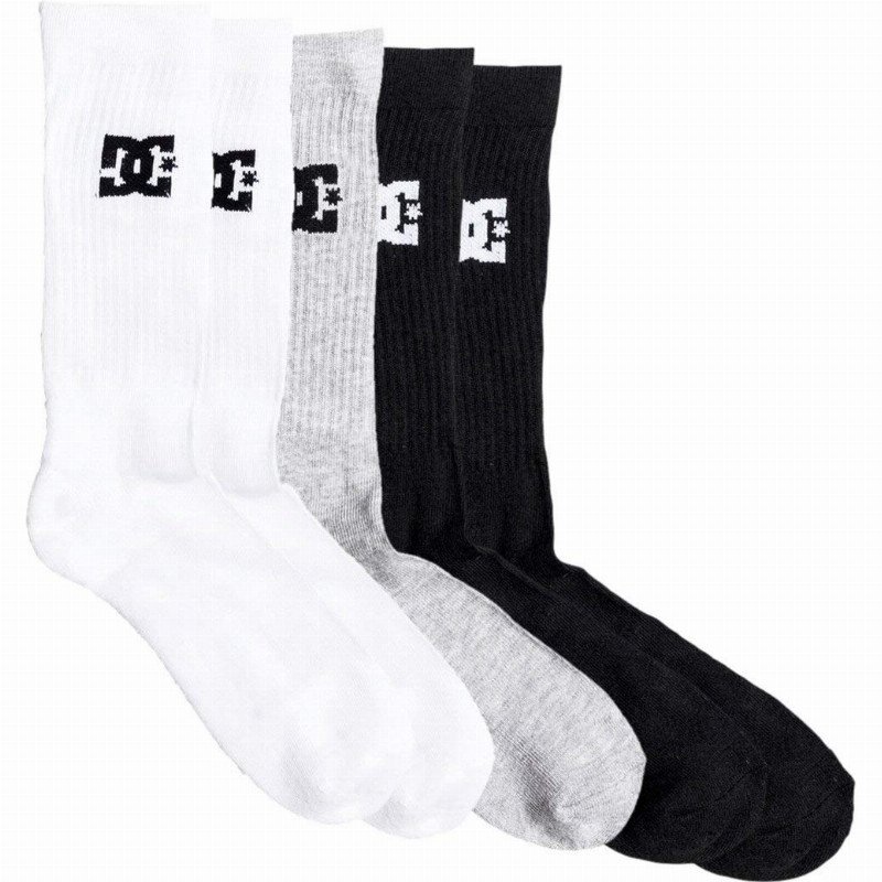 3 Pack - Crew Socks - Crew Socks - Boys - ONE SIZE - Black