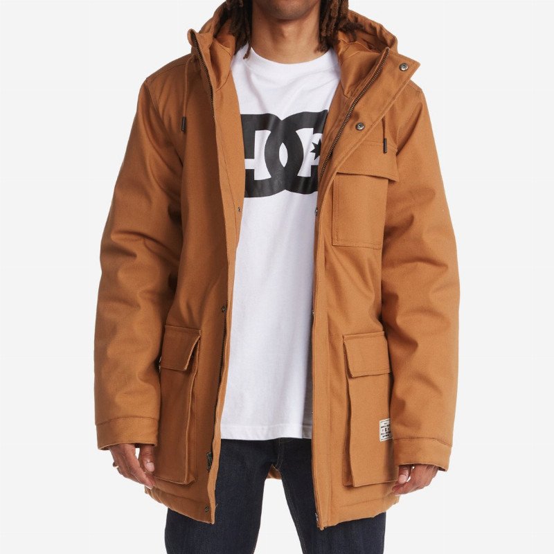 DC Shoes DC MEN S CANONDALE HOODED PARKA FOR MEN WINDBREAKER