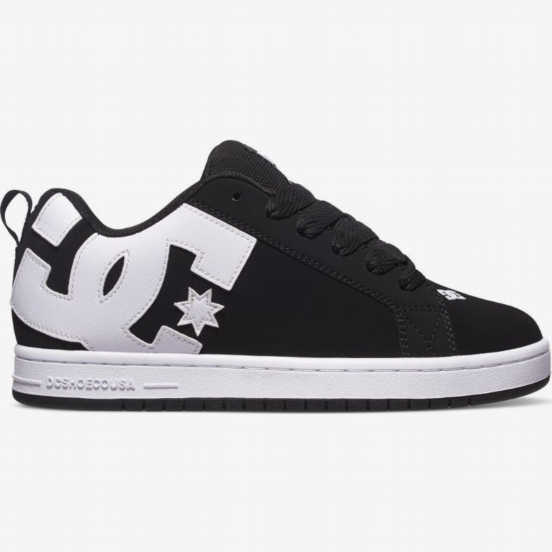 Court Graffik - Leather Shoes for Men - Black