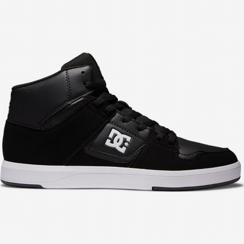 DC Cure - High-Top Leather Skate Shoes for Men - Black