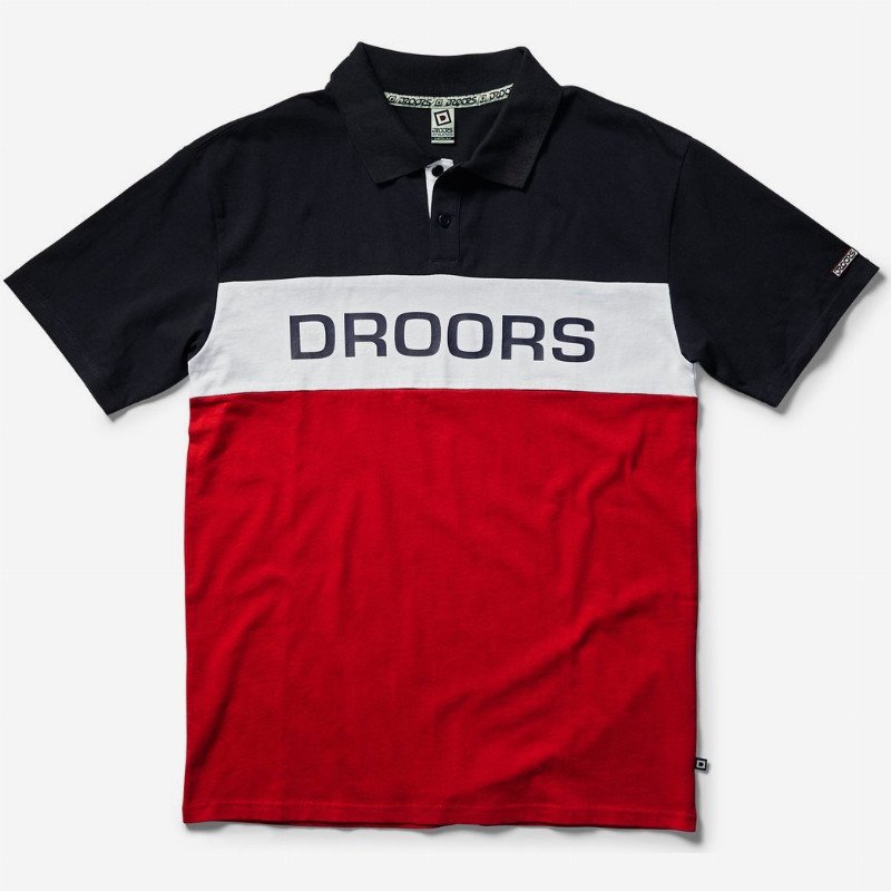DROORS ZION - SHORT SLEEVE POLO SHIRT FOR MEN RED