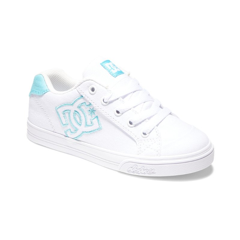GIRLS CHELSEA SHOES - WHITE & MINT JULIP