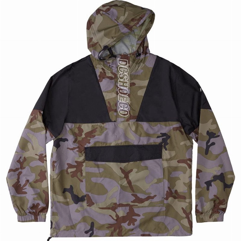 DC Men's Wreckin - Water-resistant Anorak for Men Windbreaker