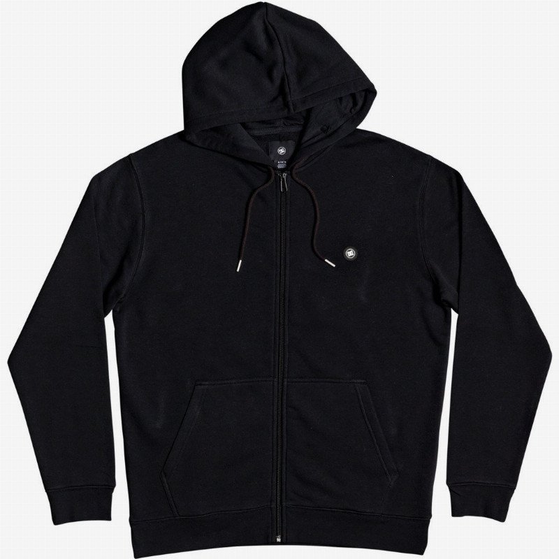 Riot Zip-Up Hoodie for Men - Black