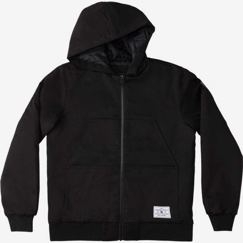 Rowdy - Hooded Padded Jacket for Boys - Black