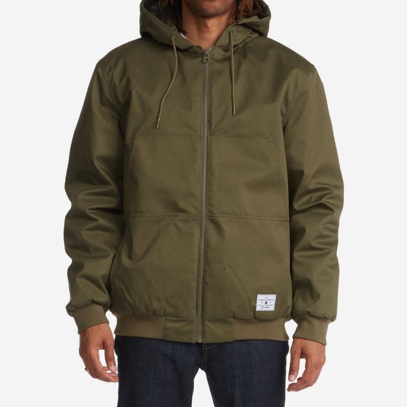 Rowdy - Hooded Padded Jacket for Men - Brown