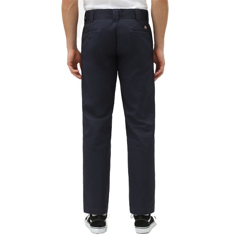 SLIM STRAIGHT WORK TROUSERS - DARK NAVY