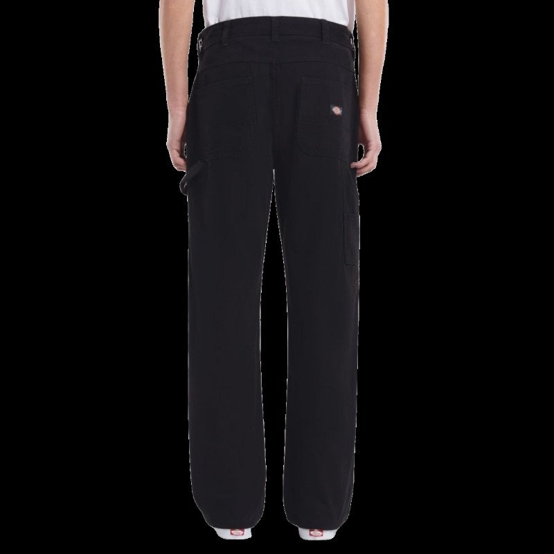 Canvas Carpenter Lightweight Trousers in Black