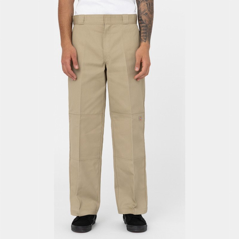 DOUBLE KNEE WORK TROUSERS (UNISEX) MAN KHAKI