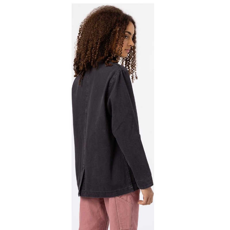 DUCK CANVAS CHORE JACKET IN BLACK