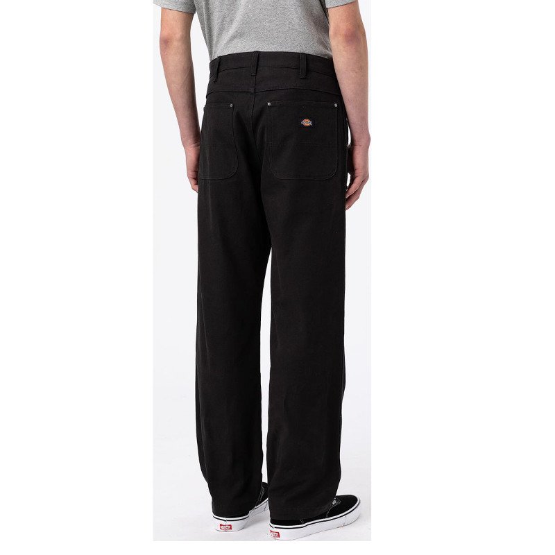 Duck Canvas Utility Trousers in Stone Washed Black