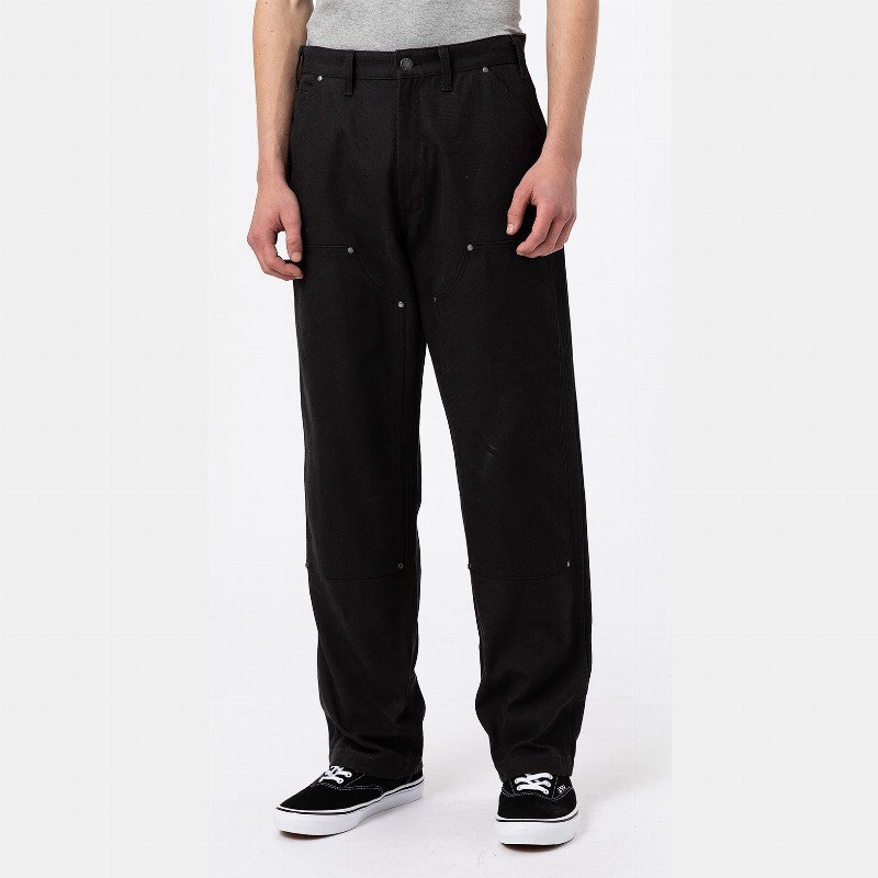 Dickies Duck Canvas Utility Trousers Man Stone Washed Black 
