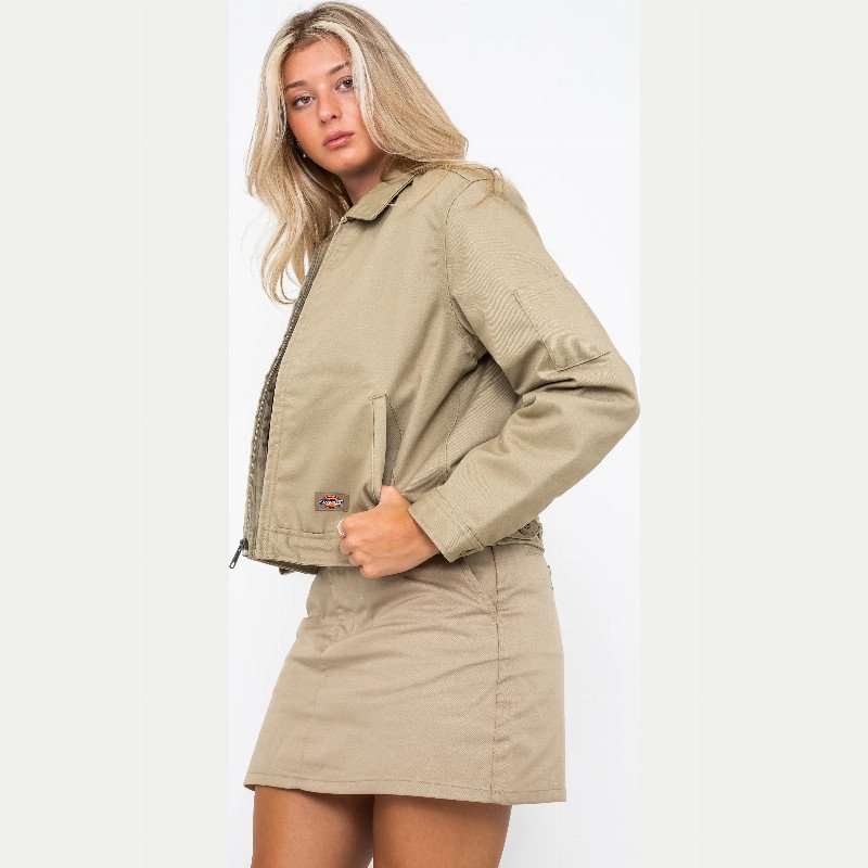 EISENHOWER CROPPED JACKET IN KHAKI