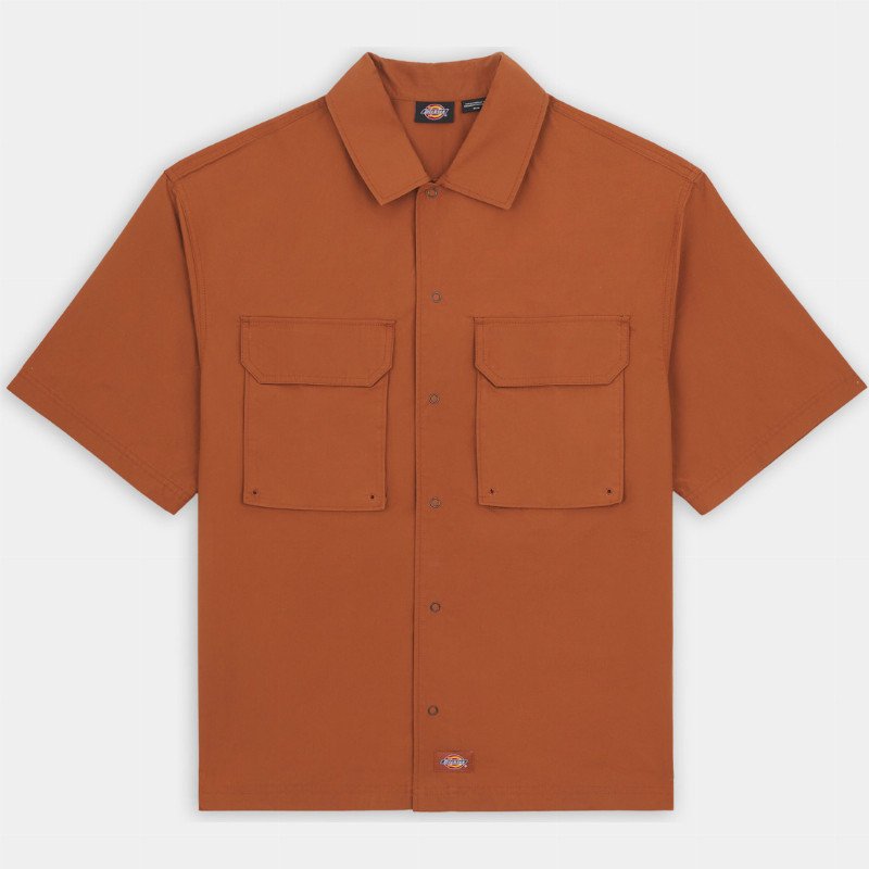 Dickies Fishersville Short Sleeve Shirt Man Light Brown 