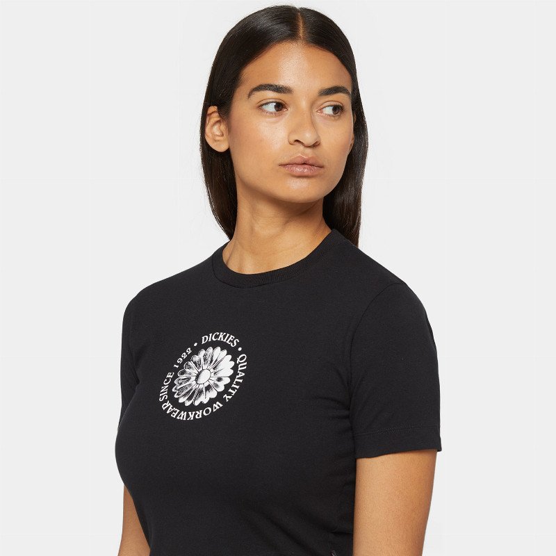Dickies Garden Plain Short Sleeve T-Shirt Woman Black 
