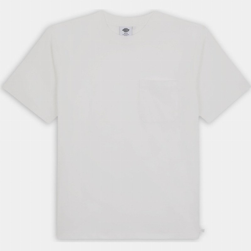 Dickies Garment Dyed Short Sleeve T-Shirt Man White 