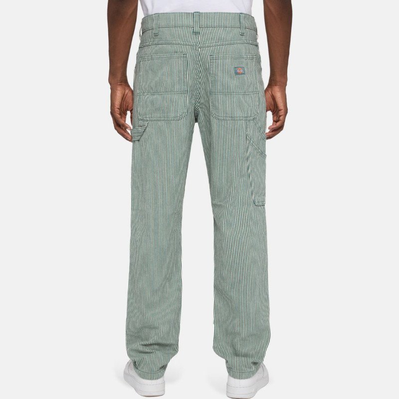 GARYVILLE HICKORY STRIPE TROUSERS IN LINCOLN GREEN