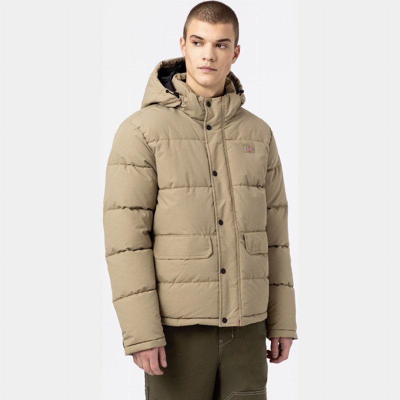 GLACIER VIEW PUFFER JACKET MAN KHAKI