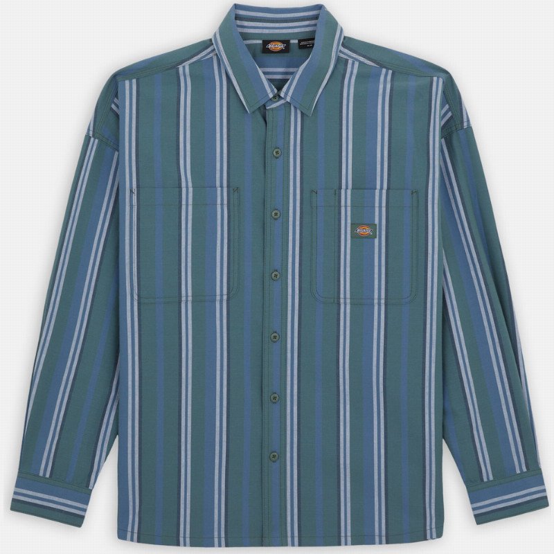 Dickies Glade Spring Long Sleeve Shirt Man Coronet Blue 