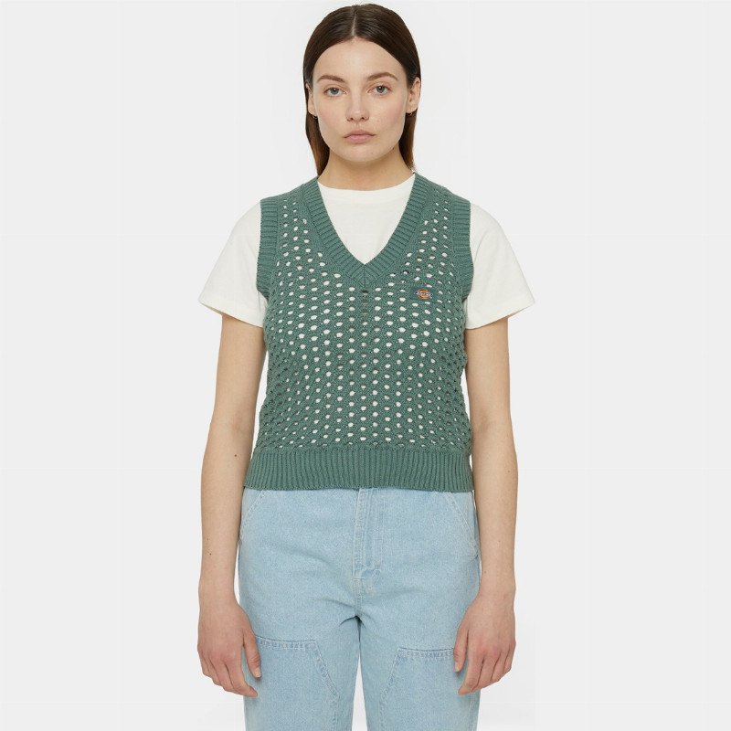 Dickies Ingalls Knitted Vest Woman Forest 