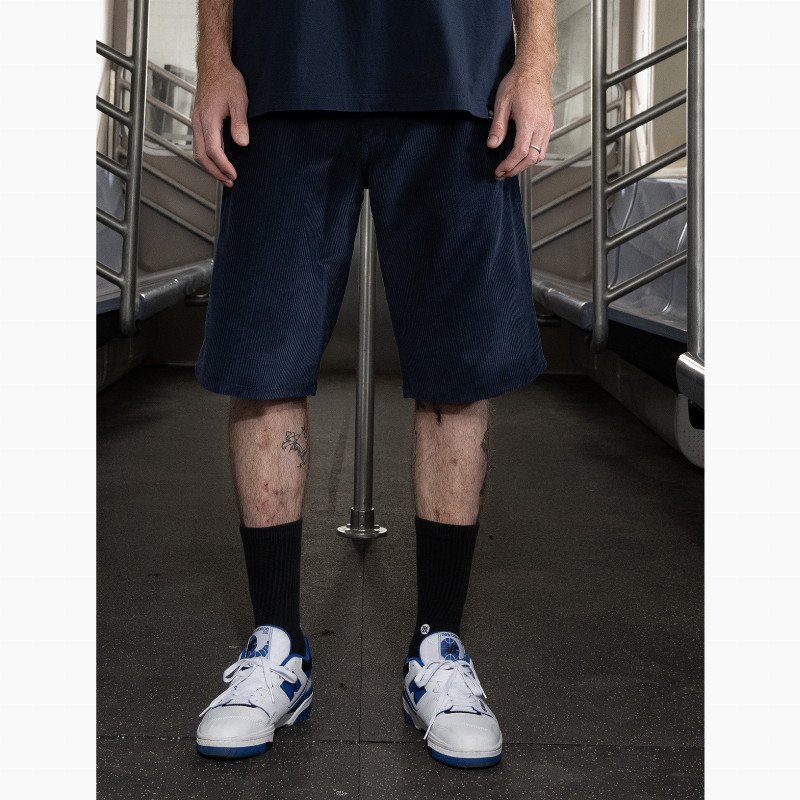 JAKE HAYES CORDUROY SHORTS MAN INK NAVY