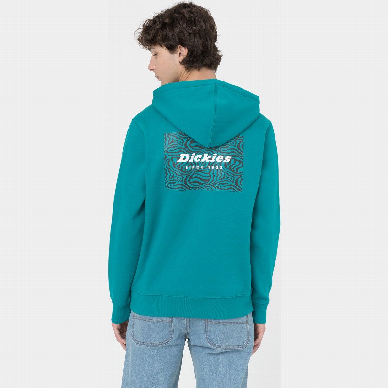 LEESBURG BOX HOODIE MAN DEEP LAKE
