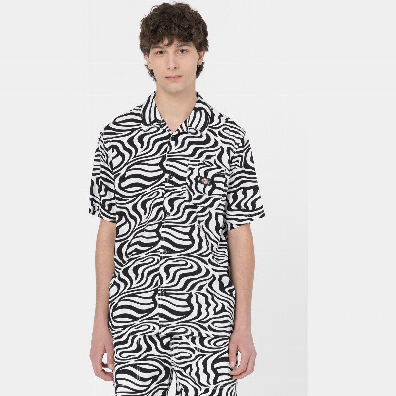Dickies Leesburg Short Sleeve Shirt Man Cloud Zebra 