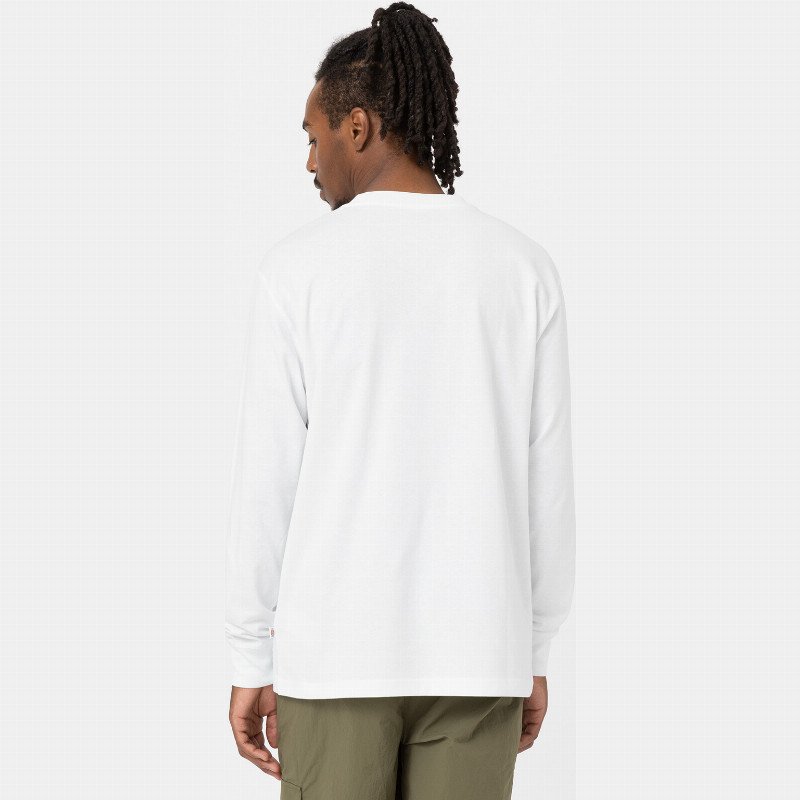 Dickies Luray Long Sleeve Pocket T-Shirt Man White 