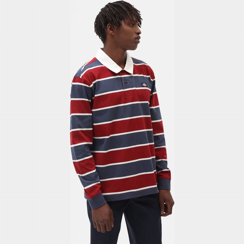 OAKHAVEN RUGBY LONG SLEEVE T-SHIRT MAN NAVY BLUE