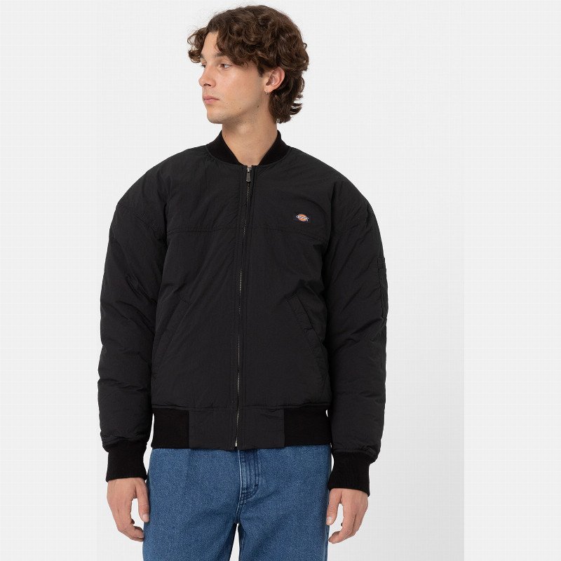 OVERBROOK BOMBER JACKET MAN BLACK
