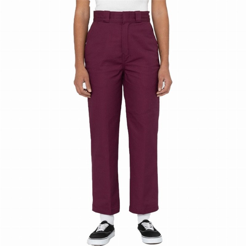 Dickies Phoenix Cropped Trousers - Purple Rose