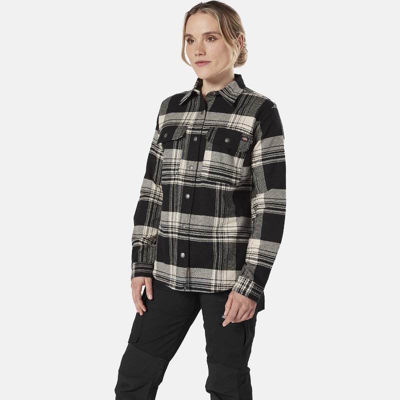 Dickies Renegade Flannel Shirt Woman Black/ant White 