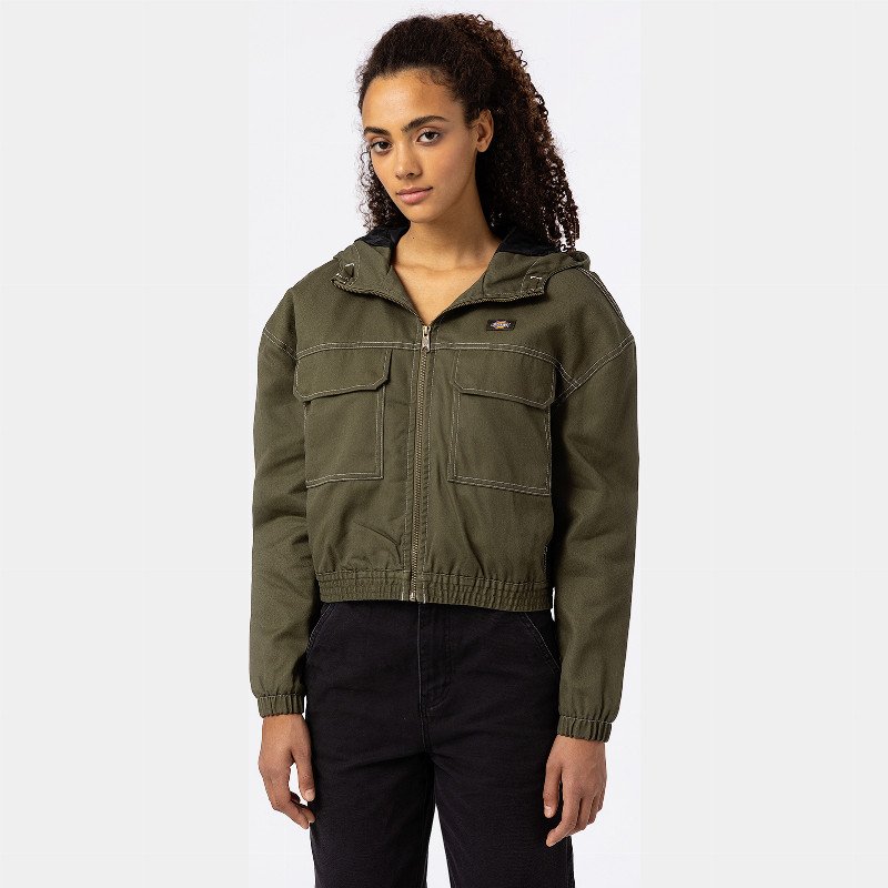 SAWYERVILLE JACKET WOMAN MILITARY GREEN