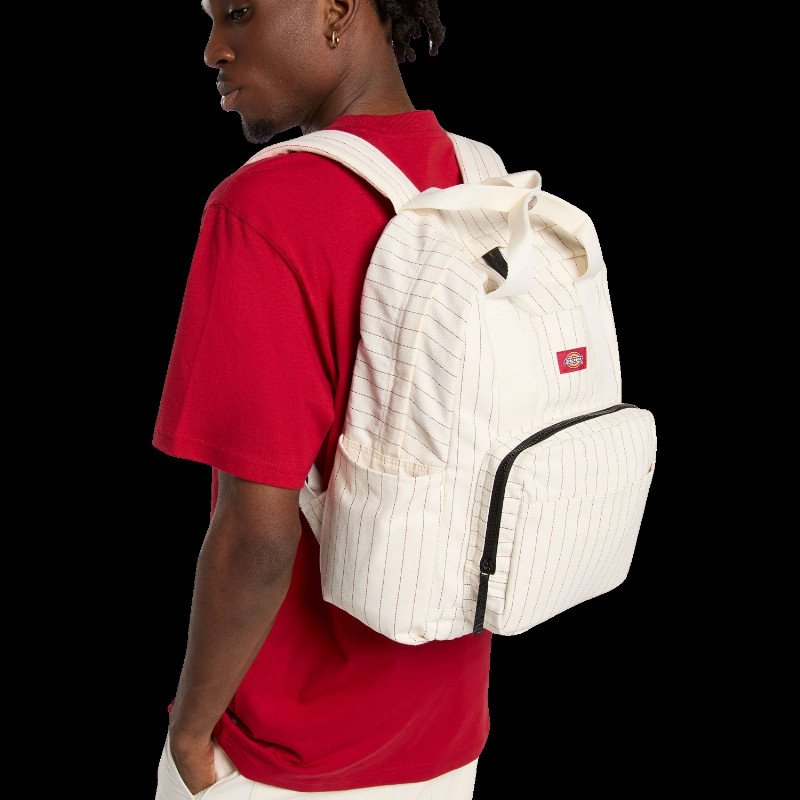 Service Stripe Lisbon Backpack in Egret