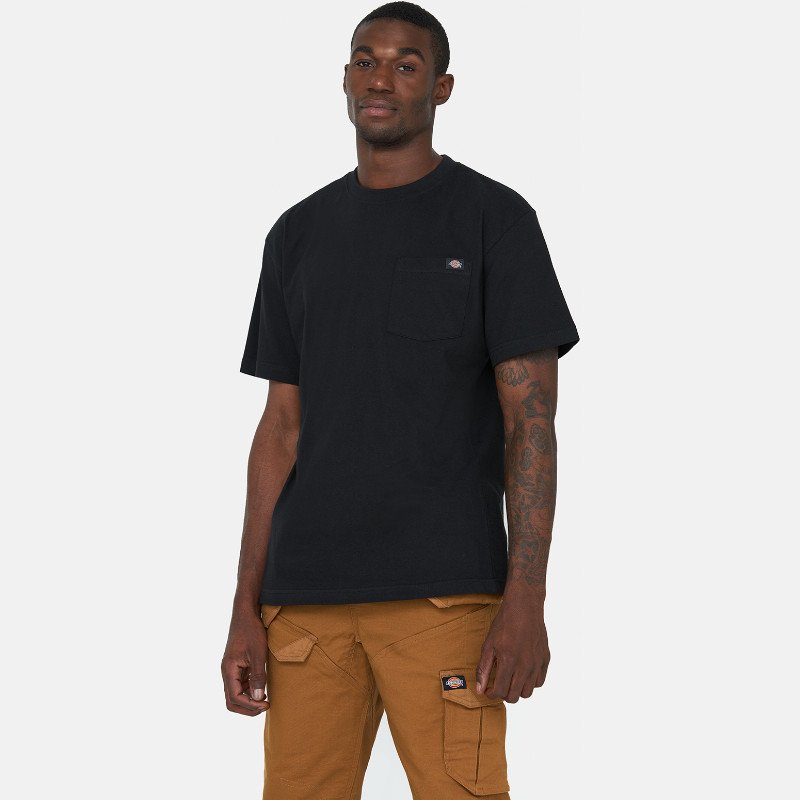 Dickies Short Sleeve Pocket Cotton T-Shirt Man Black 