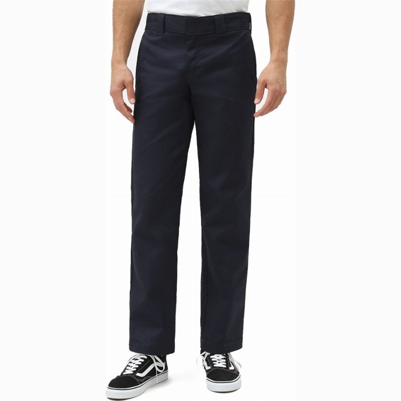 Dickies Slim Straight Work Trousers - Dark Navy