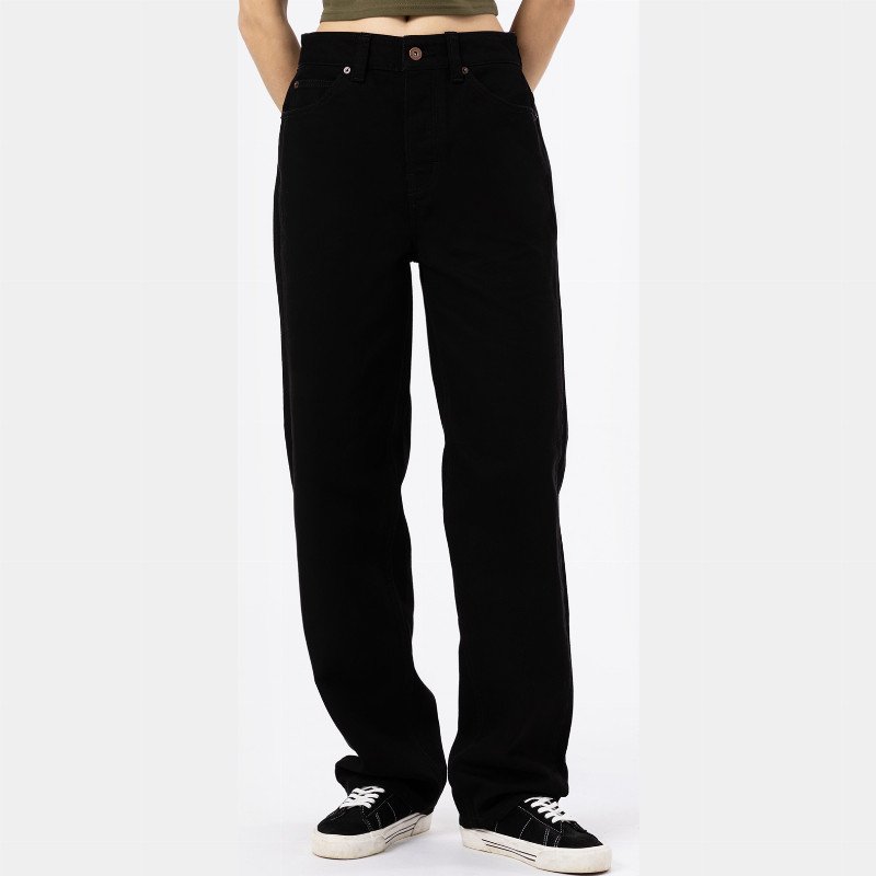 THOMASVILLE DENIM TROUSERS WOMAN RINSED BLACK