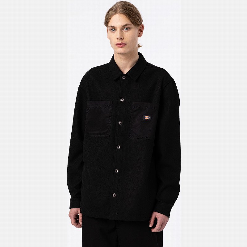 UNION SPRINGS OVERSHIRT MAN BLACK