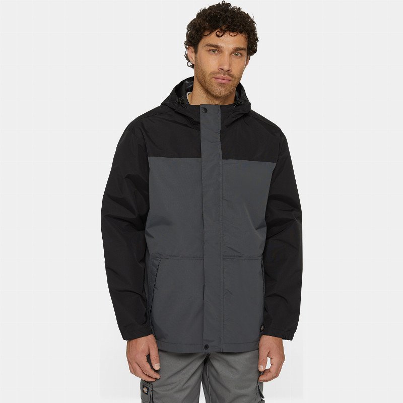 Dickies Waterproof Rain Jacket Man Charcoal Grey 